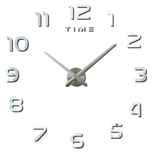 

wall clocks creative clock diy acrylic living room home decoration oversized mirror sticker
