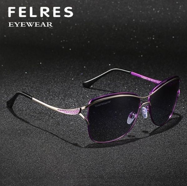 

sunglasses felres women metal polarized retro luxury design female classic outdoor eyewear driving party uv400 glasses f0215, White;black