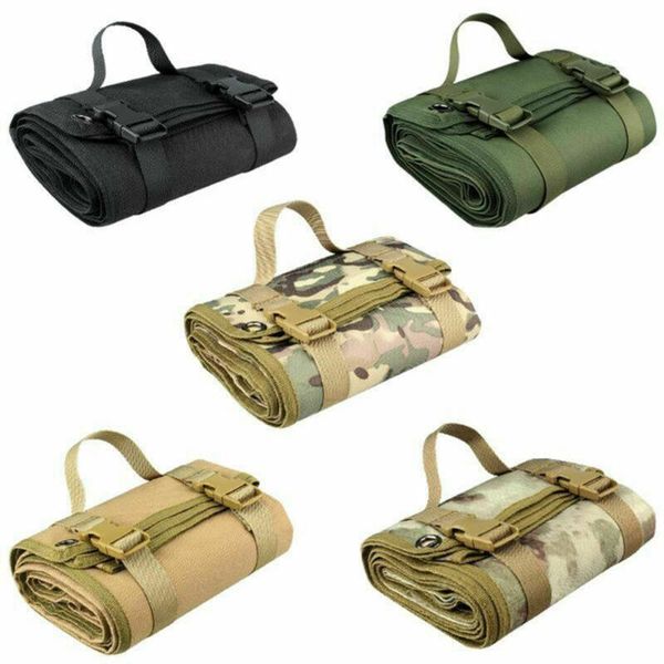 

outdoor pads 1pcs tactical shooting pad 900d nylon fabric waterproof coating multicolor training camping mat products equipment