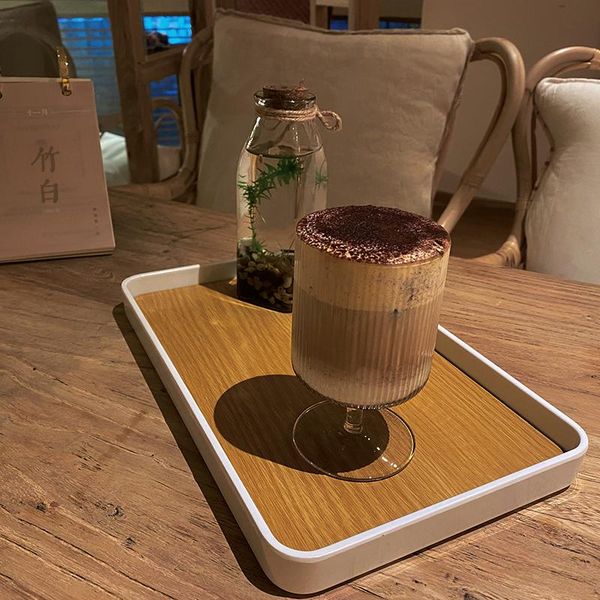 

kitchen storage & organization japan style trays wood grain plastic fruits breakfast snack serving cookies plateaux diner platen eh50st