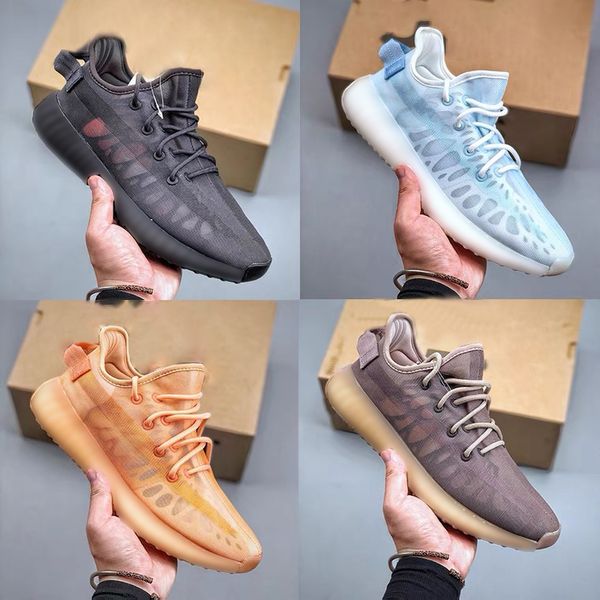 

2021 new released mono pack running shoes ice mist clay cinder kanye designer sports sneakers fashion streetwear footwear with box