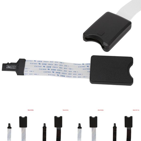 

microsd male to sd female sdhc sdxc card reader extension adapter cable extender for phone car gps tv 10/15/25/46 cm computer cables & conne