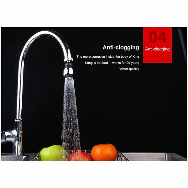 

other faucets, showers & accs 1 pcs kitchen 360 degree rotation splash proof water saver universal conversion bubbler faucet accessories fil