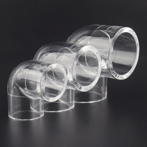

watering equipments 10pcs 90Â° acrylic elbow connector transparent pipe fittings aquarium water connectors clear plexiglass tube