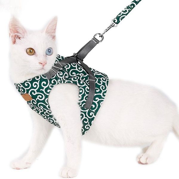 

cat collars & leads vest harness and leash set escape proof japanese style for outdoor walking