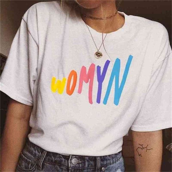 

womyn feminist t-shirt tumblr fashion cute white tee street style summer 210512