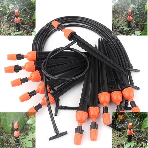 

watering equipments 20/50pcs automatic garden kit adjustable dripper atomizing nozzle drip irrigation system kits