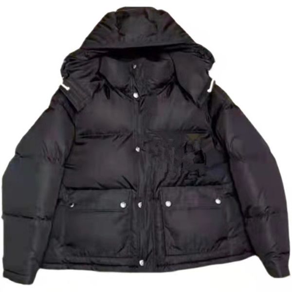 

mens down winter jacket parka men women classic casual coats fashion stylist outdoor warm jackets coat outwear, Black