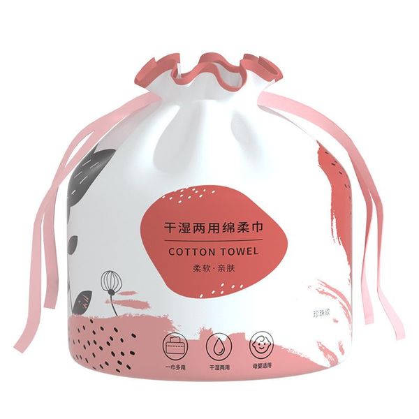 

soft towel roll 70-page disposable beauty cleansing dry wet cotton wholesale storage bottles & jars