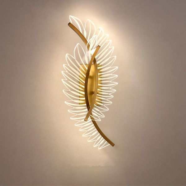 

wall lamp bedroom living room background luxtury study type copper acrylic