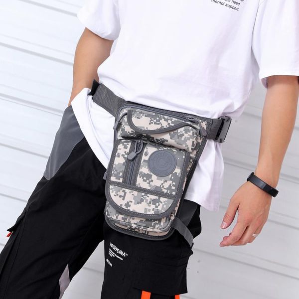 

men waist bag casual durable pack belt canvas multifunction military zipper waterproof for outdoor wear bags