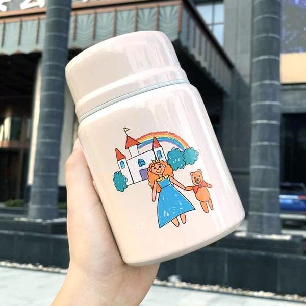 

water bottles cartoon fashion 304 stainless steel seal vacuum flask "lets "exquisite comfortable grip capacity thermo cup gift