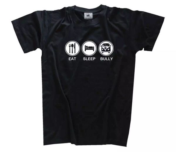 

eat sleep bullly transporter t-shirt s-xxxl, White;black