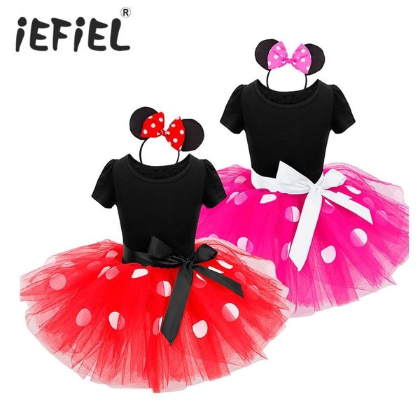 

2021 new girls' big dot short sleeve mesh dress, White