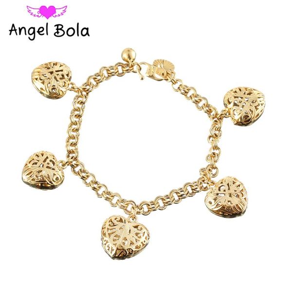 

link, chain fashion luxury jewelry gold women love pendant bracelet islamic muslim wedding party holiday gift wholesale, Black