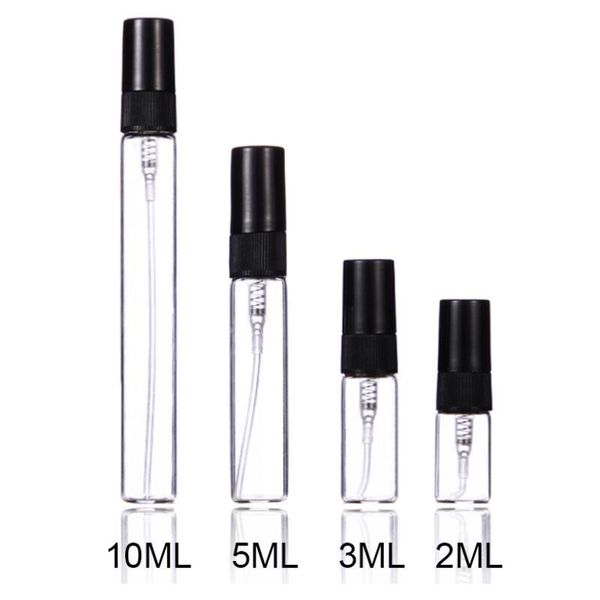 Yeni 5ml Mini Taşınabilir Şeffaf Sprey Şişe Ayrı Küçük Parfüm Şişesi Seyahat Örnek Şişe Ücretsiz Gemi