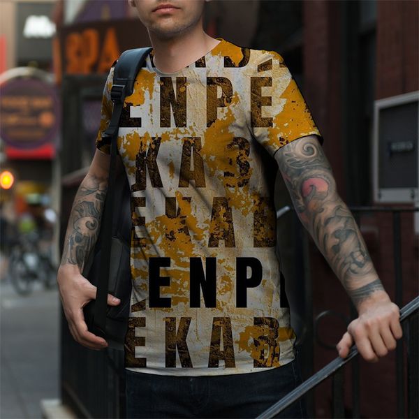 

original rock bob marley 3d printing color letter pattern t-shirt fashion and beautiful breathable daily party travel men's short sleev, White;black