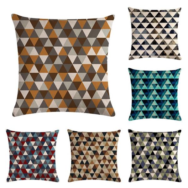 

cushion/decorative pillow mirror pattern geometry cushion cover home car decorative throw pillows arrival funda cojines wave coussin custom