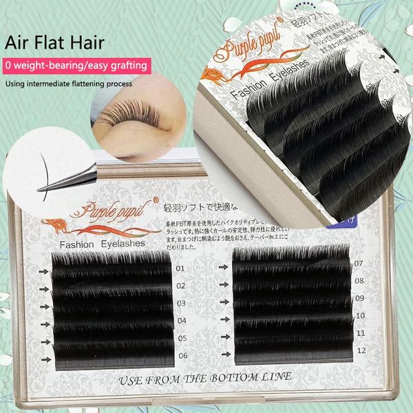 

false eyelashes 8-15mm beauty nature long fish tail design cluster black soft light eye lashes grafting volume extensions