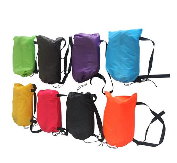 

sleeping bags 20pcs/lot design portable camping lounger sofa inflatable bag beach hangout lazy air bed factory outlets wholesale