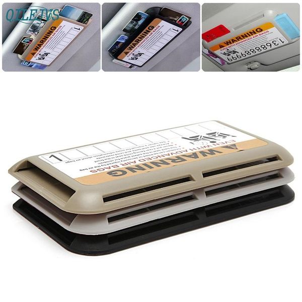 

car organizer emergency sun visor ic card clip holder storage case cd pocket jun9