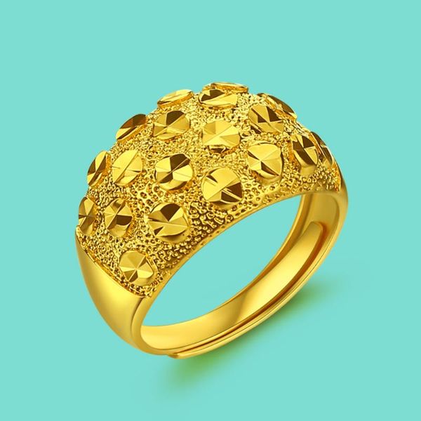 

noble women's 925 silver surface 24k gold ring luxury jewelry accessories cocktail party filled wedding gift-hjr2041 cluster rings, Golden;silver
