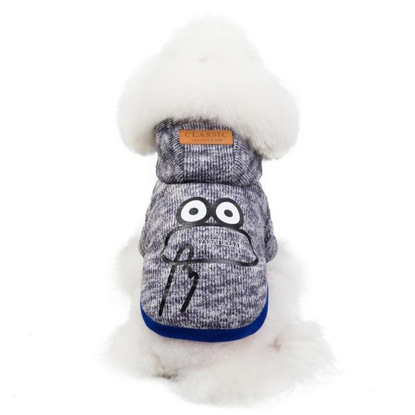 

dog apparel 2021 pet clothes cute frog pattern jacket puppy hoodies coat autumn winter outfits warm pets clothing for small medium dogs