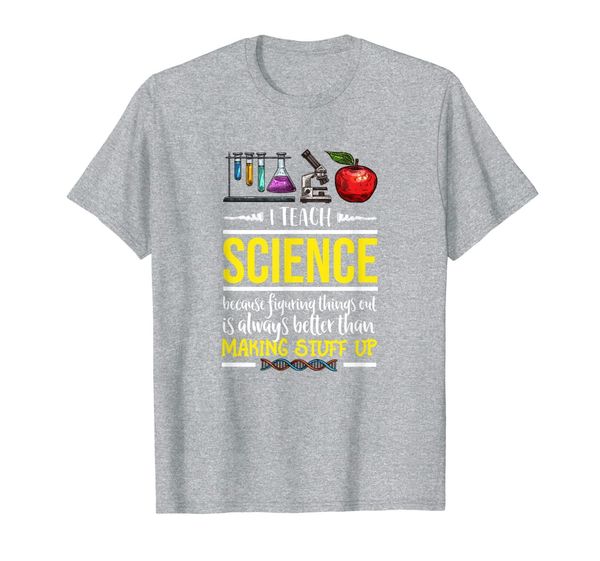 

figuring things out science themed shirt, White;black