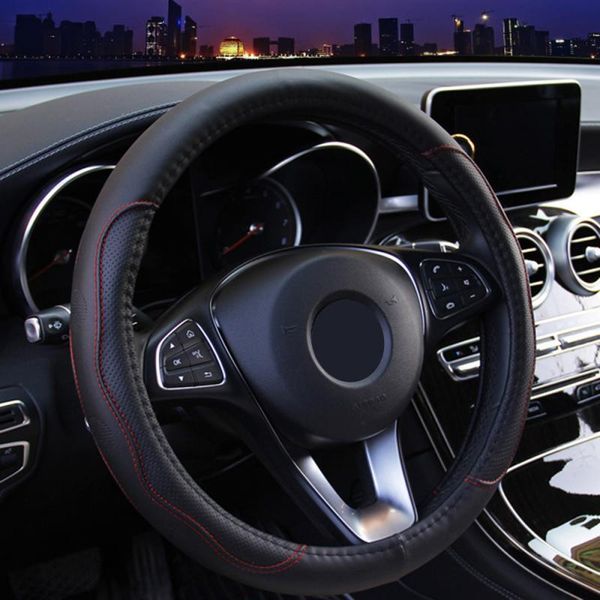 

steering wheel covers car cover universal braid on the steering-wheel fashion non-slip styling accessorie