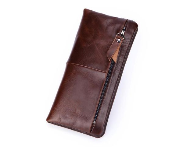 

wallets men long zipper coin purse fashion leather business wallet clutch, Red;black