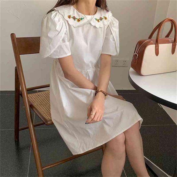 

casual dresses 2021 princess retro florals mini femme sweet vintage prom a-line slim embroidery chic elegant vestidos 14qg, Black;gray