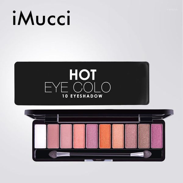 

imucci women courful eyeshadow palette makeup matte glitter waterproof shimmer set1