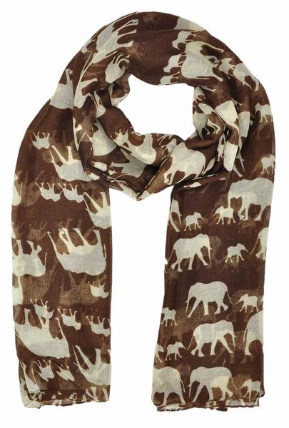 

scarves ladies scarf summer elephant print animal blue, Blue;gray