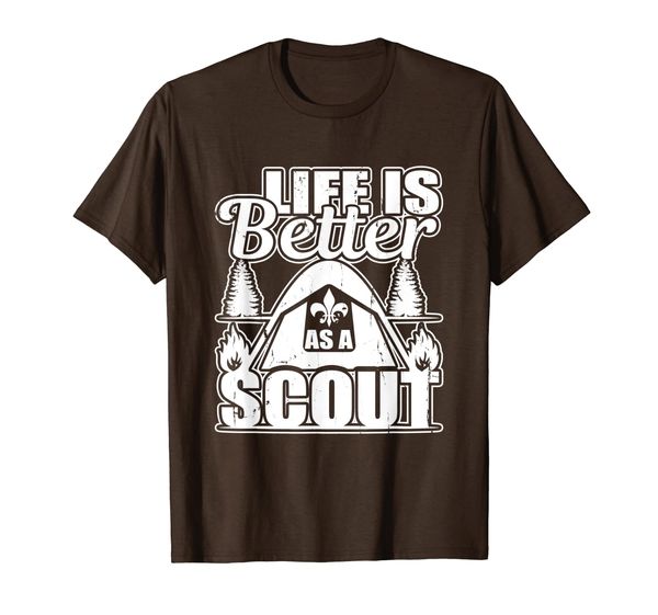 

Cub Scouting Leader Life Is Better As A Scout Boy Troop Gift T-Shirt, Mainly pictures