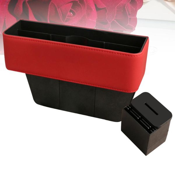

car organizer gap box seat crack creative practical storage case (red)