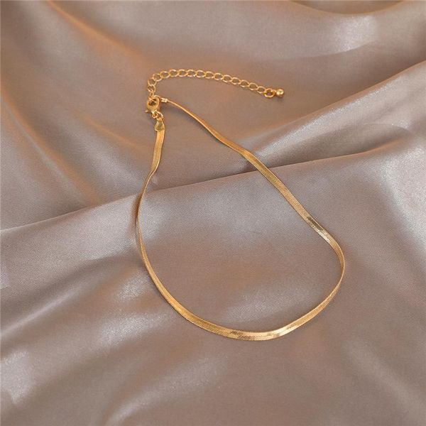 

chokers kaplan center women necklace minimalist style alloy female birthday jewelry gift party, Golden;silver