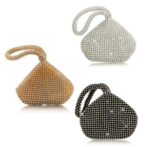 

evening bags women's triangle glitter handbag purse clutch luxury party prom