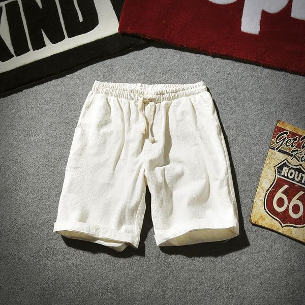 

men's shorts punk mens hip hop cotton knee length joggers england summer short hombre, White;black