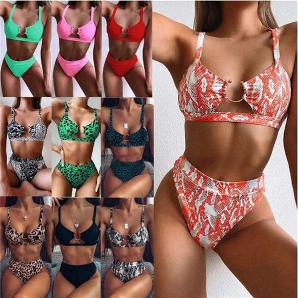 

the bikini tie dyed split swimsuit leopard bikini, White;black