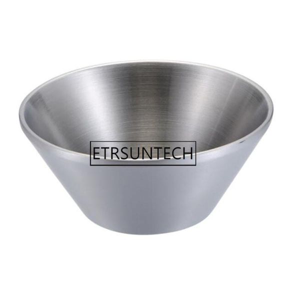 

20pcs deep thickening 304 stainless steel bowl double layer heat insulation anti scalding rice bowls
