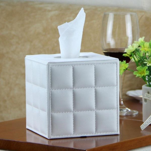 

tissue boxes & napkins square household quality pu leather fashion box roll paper tube holder high
