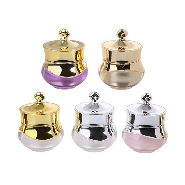 

storage bottles & jars crown shape plastic refillable empty pot makeup jar travel container q84b
