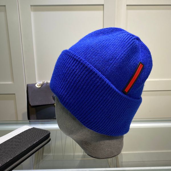 

Quality Knitted Hat High Beanie Cap Designer Skull Caps for Man Woman Winter Hats 5 Color Optional High-quality S, Blue