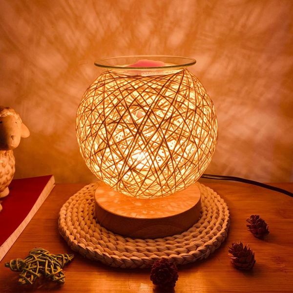 

fragrance lamps aroma electric wax melt incense burner 3d lamp essential oil light diffuser warmer nightlight