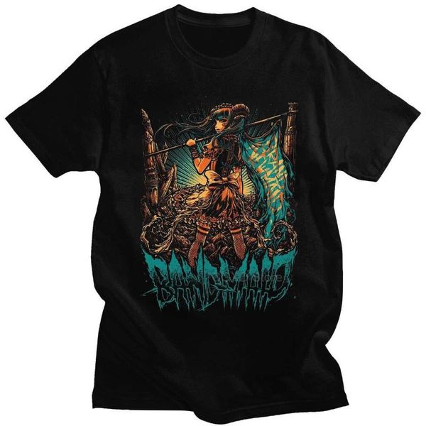

men's t-shirts men band maid poster ver 2 light adults tee shirt t cotton letter sunlight o neck spring designer, White;black