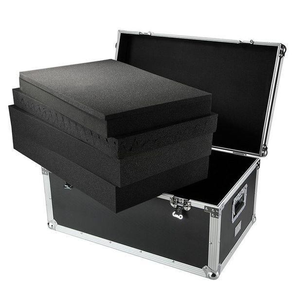

76x46x37cm aluminum tool box instrument case large sound equipment outdoor shockproof air storage with sponge organizers
