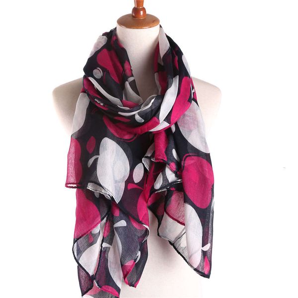 

wrap balinese apple pattern silk scarf air conditioner shawl girl, Blue;gray