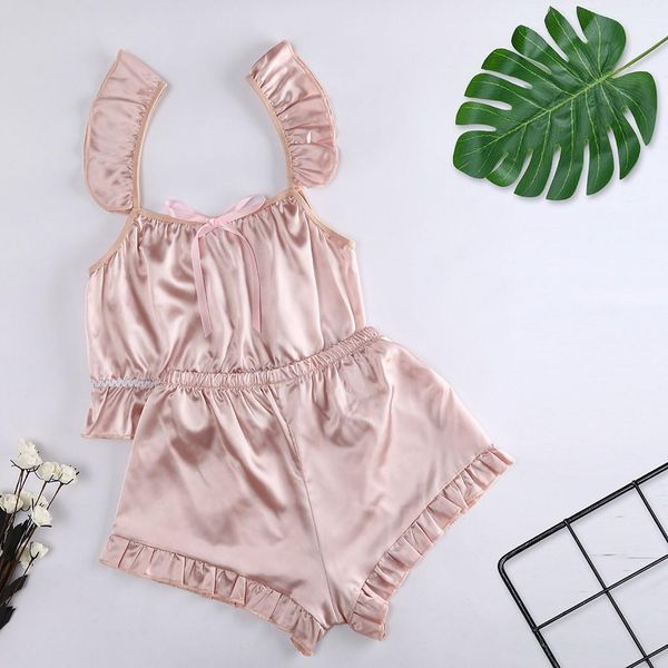 

womens sleepwears pijama women lace lingerie 2pc nightwear underwear babydoll sleep short sleeveles costumes sleepwear set j20, Black;red