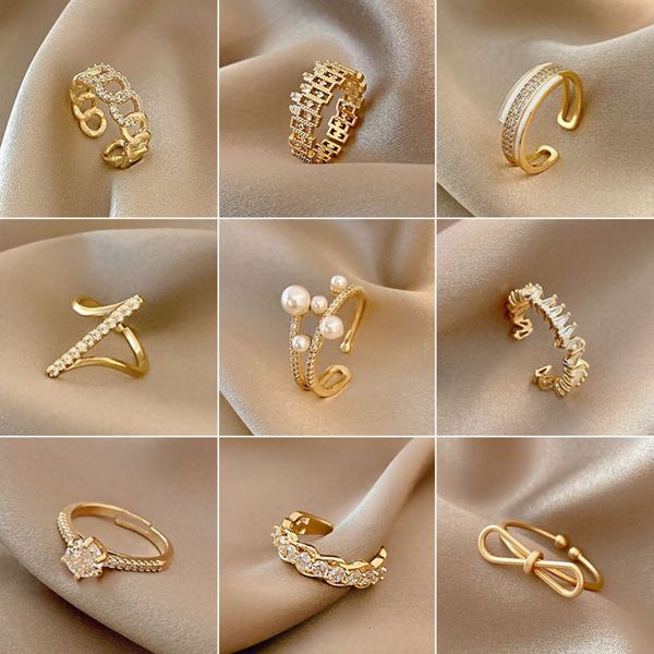 

fashion personalized ins niche design open index finger ring versatile temperament adjustable women's set, Silver