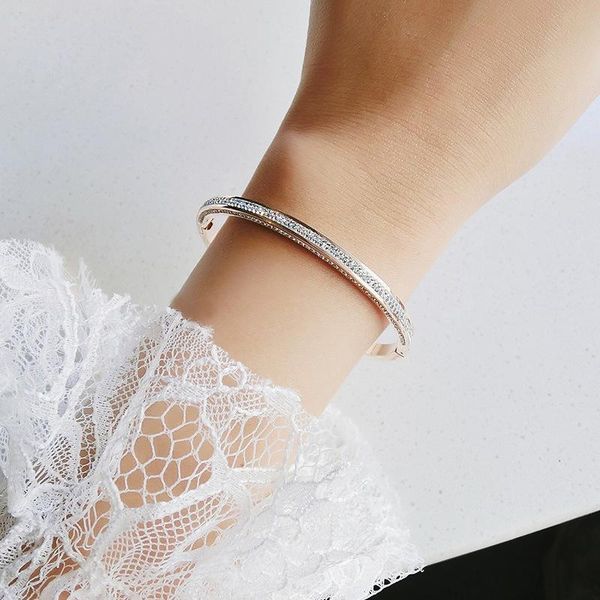 

argil babysbreath bracelet titanium steel cuff female bangle fine jewelry rose gold bracelets wristlet jewel women gifts, Black
